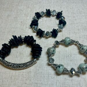 Handmade Boho Bracelet Bundle Set of 3 Size Medium
